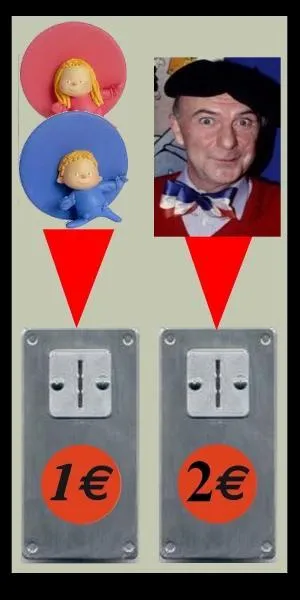 Si je vous dis : "Chapi Chapo, Patapo". Quelle pièce allez-vous mettre dans la machine ?