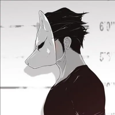 Il a la moitié de son visage brûlé, masqué par un visage semblable à celui d'un loup ou d'un renard. Il possède la glace. Il est surnommé...