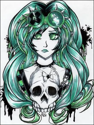 Cette jeune femme est une mangeuse de plantes, surtout de ronces. Son objet fétiche est un crâne fissuré et elle a la capacité d'empoisonner tel un serpent.