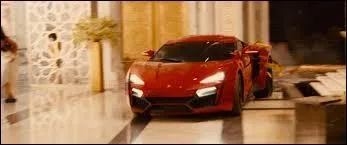 Dans quel film peut on aperçevoir cette Lykan Hypersport ?