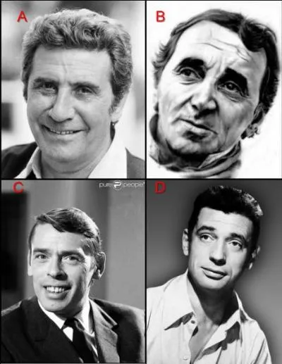 « Tous les deux, on s'est fait la guerre. Tous les deux, on s'est pillés, volés, ruinés » sont les paroles d'une chanson interprétée par le chanteur illustré en :