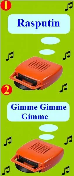 J'écoute en ce moment une chanson du groupe Boney M. Oui, mais sur quel mange-disque ?