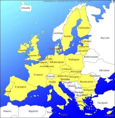 Combien d'étoiles se trouve sur le drapeau de l'Union Européenne ?