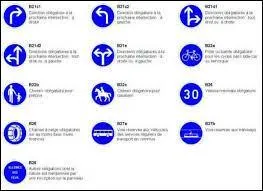 Ce sont des signaux routiers (Complétez)