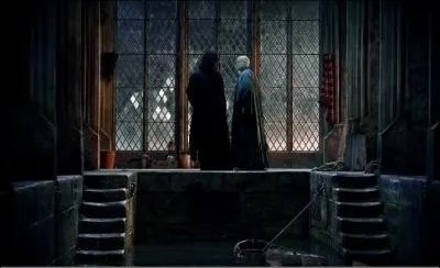 Dans "Harry Potter et les Reliques de la Mort" (Partie II), l'endroit où Severus Rogue est tué par Nagini change du livre au film. S'il est tué dans la Cabane Hurlante dans le livre, où Severus Rogue succombe-t-il dans le film ?
