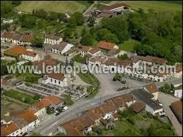 Nous passons au-dessus de Roville-devant-Bayon. Village Meurthe-et-Mosellan, il se situe en région ...