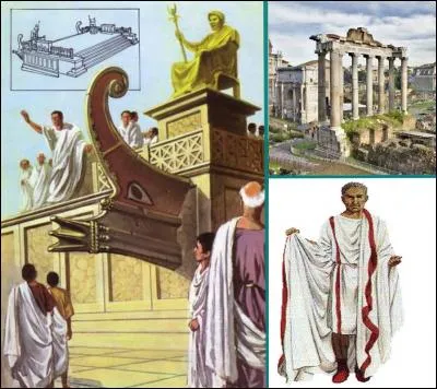 Dans la Rome antique, comment appelait-on les tribunes publiques situées sur le forum, édifices où les orateurs et les magistrats romains haranguaient la foule  ?