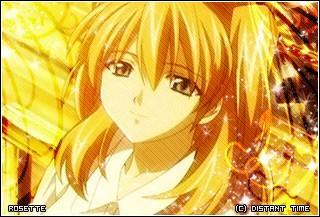 Dans quel anime retrouve-t-on cette jolie blonde ?