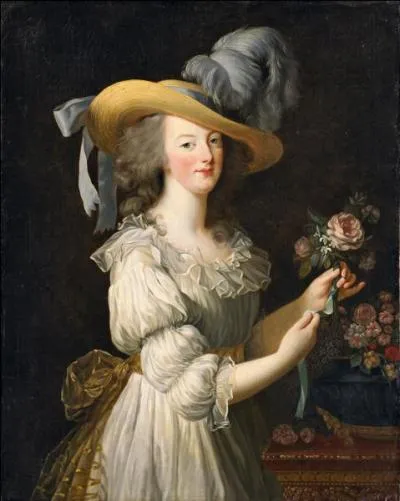 À quelle époque le tableau de Marie-Antoinette a-t-il été peint en Gaule ? Et pour quelle raison a-t-il été refait ?