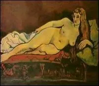 Qui a peint "nu allongé sur un sofa" ?