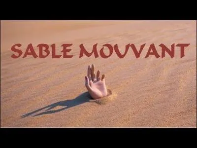 On peut flotter 2 fois mieux sur les sables mouvants que sur l'eau.