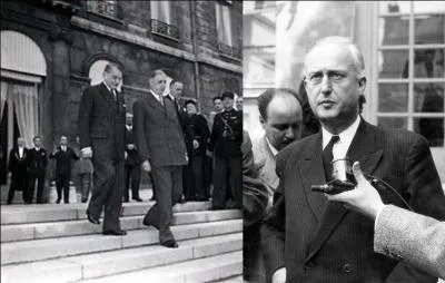 Le communiqué de la question précédente entrainera un événement qui marque le début officiel de la fin de la IVe République.
Quel est cet événement ?