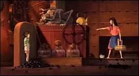 Qui Kamaji désigne-t-il en disant que c'est sa petite-fille ?