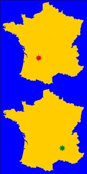 Quelle couleur est la plus proche de la ville d'Annonay ?