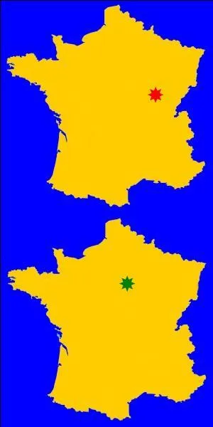 Quelle couleur est la plus proche de la ville Melun ?