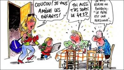 Parents : Personnes qui t'apprennent à marcher et à parler ...