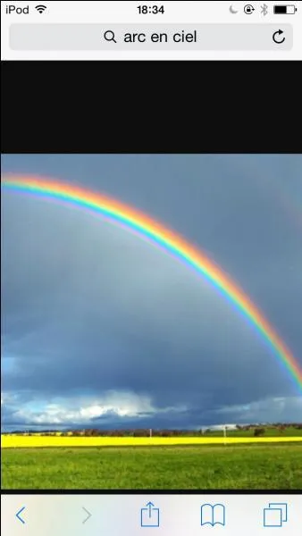 Quelle couleur n'est pas dans l'arc-en-ciel ?