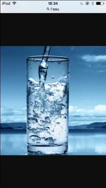 De quelle couleur est l'eau ?