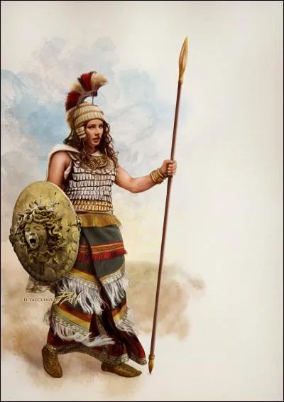 En reconnaissance de son aide, un héros grec lui offrit la tête de la Gorgone qu'elle plaça sur son bouclier. Qui est-il ?