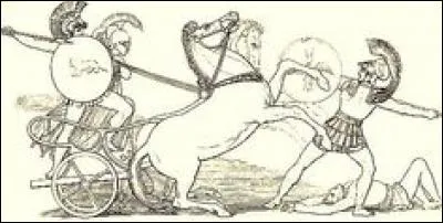 Dans cette guerre, depuis le char de Diomède, elle se lança contre un autre dieu qu'elle terrassa d'un coup de lance. Qui est-il ?