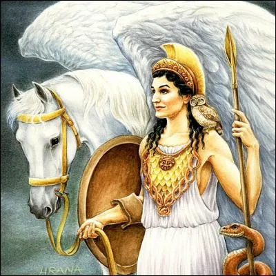 Un héros reçu d'elle un frein d'or, en songe, grâce auquel il put dompter le cheval Pégase. Qui est-il ?