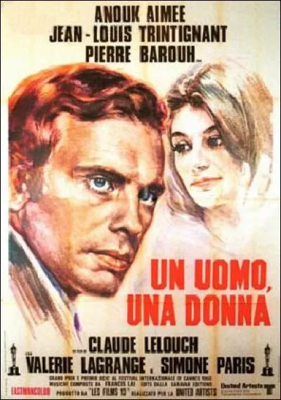 Restons avec Lelouch et son film mythique. Dans la catégorie du meilleur film en langue étrangère qu'a fait son film : “Un homme et une femme” ?