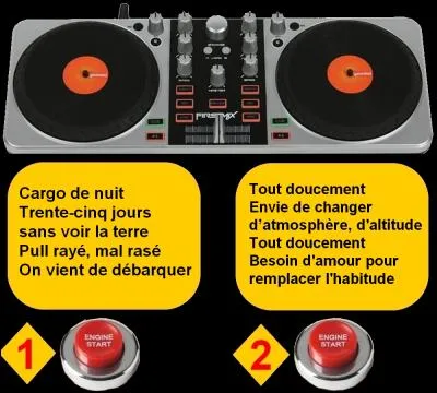 Sophie veut écouter une chanson d'Axel Bauer. Sur quel bouton allez-vous appuyer ?