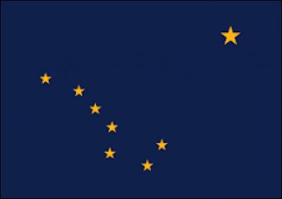 Que peut-on voir sur le drapeau de l'Alaska ?