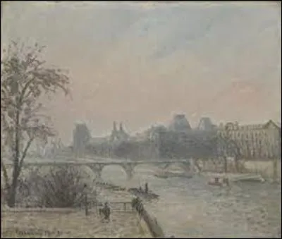A partir de 1893, cet impressionniste (1830-1903) se détourne totalement des sujets campagnards qui formaient l'essentiel de son uvre, se consacrant principalement à la représentation de sites urbains : Paris, Rouen, Dieppe ou Le Havre. Peint en 1903, ce tableau intitulé "La Seine et le Louvre" en est la preuve. Mais qui est donc cet artiste ?