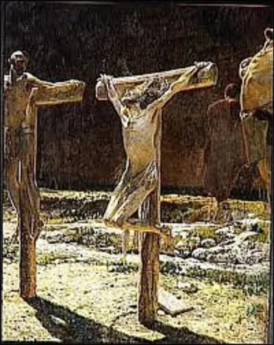 "Le Calvaire" peint vers 1892 est l'uvre d'un artiste russe de la génération des "Ambulants", groupe de peintres hostiles à l'académisme et soucieux de rénover la société par l'art. Mais quel peintre (1831-1894) influencé par l'écrivain Léon Tolstoï consacra à la fin de sa vie un cycle sur la Passion du Christ, dont cette toile est la conclusion ?