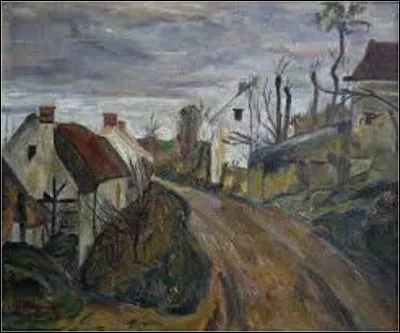 De 1872 à 1874, ce peintre impressionniste vient travailler avec Pissarro à Pontoise. Durant son séjour, il crée cette huile sur toile (H : 0, 46 m x L : 0, 55 m) intitulée "Route de village, Auvers". Pourriez-vous me donner le nom de l'artiste qui a réalisé cette peinture ?