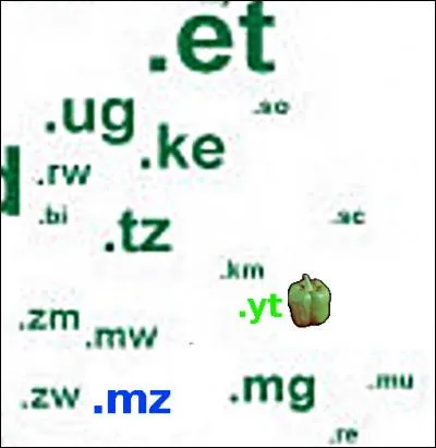 Même extrait de carte que le précédent : Que signifie ".yt" ?