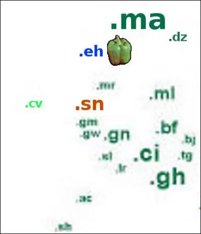 ".eh" : Voici quelque chose pour les dénicheurs de petites bêtes. Quel est donc ce "pays", d'après le TLD (top level domain) ?