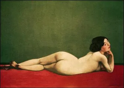 Qui a peint "Nu couché au tapis rouge" ?