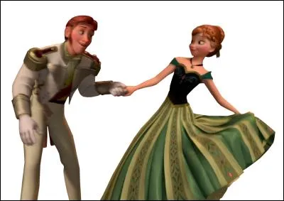 Lors de la chanson ''L'amour est un cadeau'', que fait Hans ?