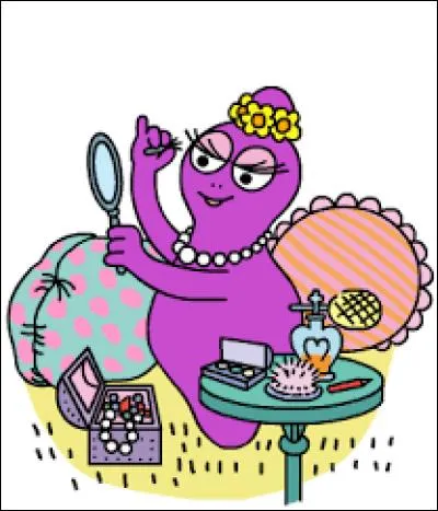 Dans la série "Barbapapa", comment s'appelle la fille de couleur violette ?