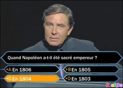 Vous avez coché la réponse "C". Est-ce votre dernier mot ?