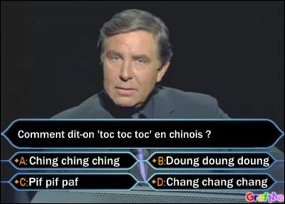 Choisissez la bonne réponse.