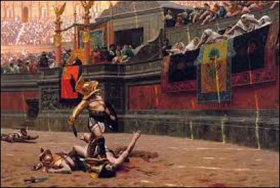 Les combats de gladiateurs trouvent leur origine en Etrurie, une région du Péloponnèse (Grèce).