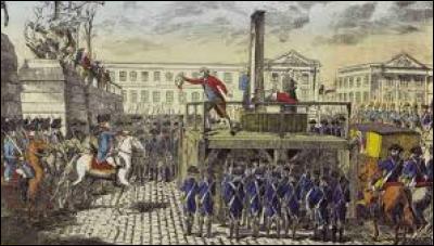 Louis XVI a été exécuté le 21 janvier 1793.