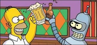 Avec qui Homer Simpson boit-il un coup dans un épisode spécial ?