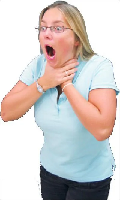 J'ai peur de l'étouffement, je suis anginophobe.