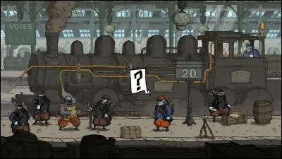 Quelle est l'origine du premier compagnon d'Émile dans la gare ?