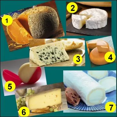 Parmi toutes ces photos, on peut voir celle d'un Maroilles.