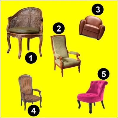 Parmi toutes ces photos, on peut voir celle d'un fauteuil club.