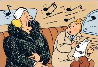 Dans "Le sceptre d'Ottokar" quelle est la couleur de la toque de la Castafiore ?