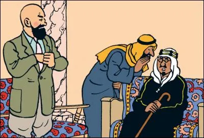 Dans "Tintin au pays de l'or noir" de quelle couleur est la cravate du Dr Müller ?
