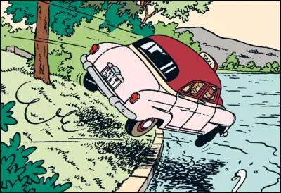 Quelle est la couleur du bas de caisse du taxi dans "L'affaire Tournesol" ?