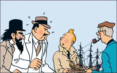 De quelle couleur est le costume de Barnabé dans "Le secret de la Licorne" ?