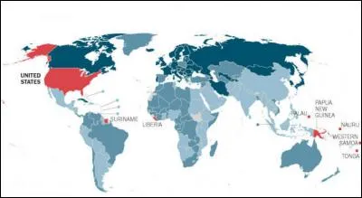De quelle mesure sociale les pays en rouge ne disposent-ils pas ?